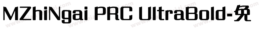 MZhiNgai PRC UltraBold字体转换